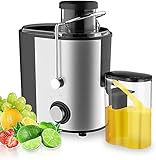 Juicer,3Inch Wide Feed Chute Juicers Whole Fruit and Vegetable, 600W High Juice Yield Juicer Machine Stainless Steel, BPA-Free, Easy to Clean