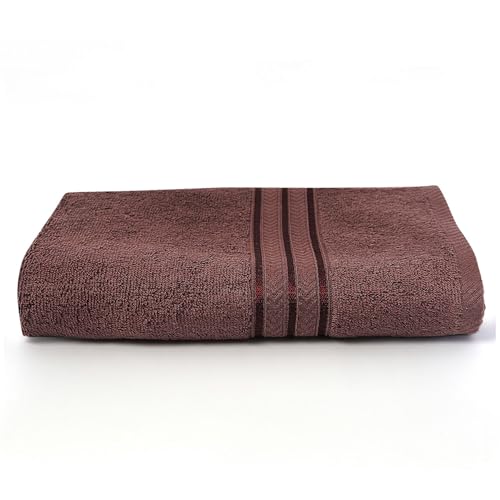 Image of Layers 100% Cotton Gym Towel | 380 GSM Quick Dry & Super Absorbent | Soft, Fade Resistant & Long Lasting | Gym, Yoga, Sports, Travel & Pool | 1 Piece for Men & Women | 50 x 100 cm - Brown
