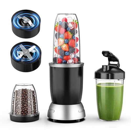 Smoothie Blender 25000RPM Personal Blender for Shakes and Smoothies with 37oz 32oz 23oz Portable Cups Countertop blenders for kitchen, Ice Crushing, Frozen Drinks, Milkshake, Juice, Nuts image 2
