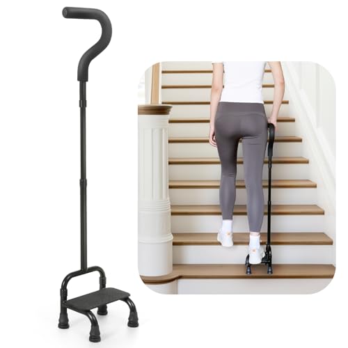 Adjustable Stair Climbing Assist Cane for Seniors, Half Step Assist