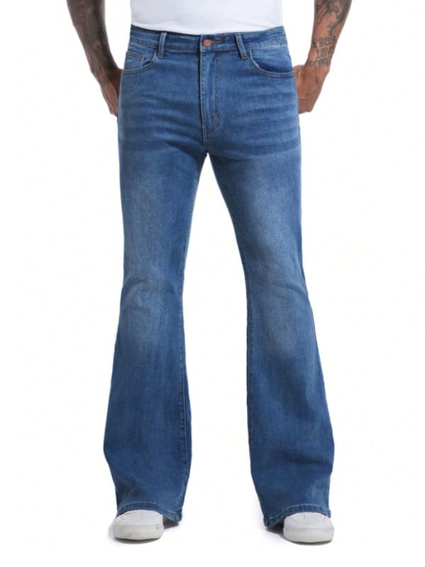 Ben Martin Men’s Bootcut Bell Bottom Jeans || Flared Denim Jean f...