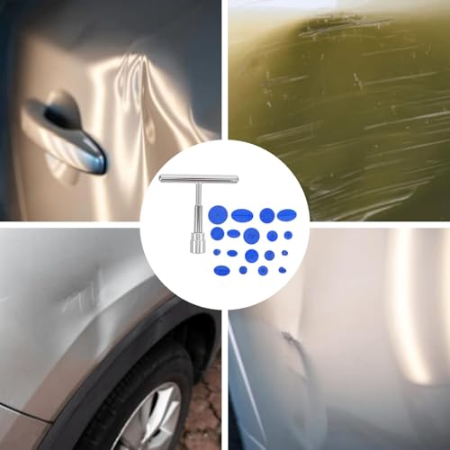 Luxiremi 1 Pcs Car Dent Repair Kit Car Paintless Dent Puller Car Dent Removal Tool mit 18 Dichtung Saugnapf Automotive, Car Dent Repair Kit für Car Body Damage Repair für Automobile.