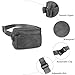 Fanny Packs for Women, Leather Vegan Belt Bag Crossbody Waist Bag Adjustable Strap, Large Fashion Everywhere Belt Bag, Grey