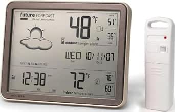 AcuRite 75077A3M Self-Learning Forecast Wireless Weather Station with Large Display and Atomic Clock