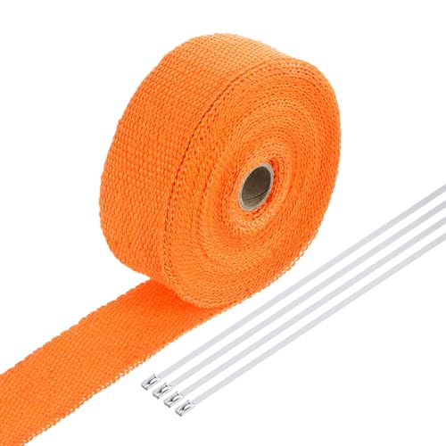 MECCANIXITY Ruban fibre verre 2" x 33' orange 4 attaches inox