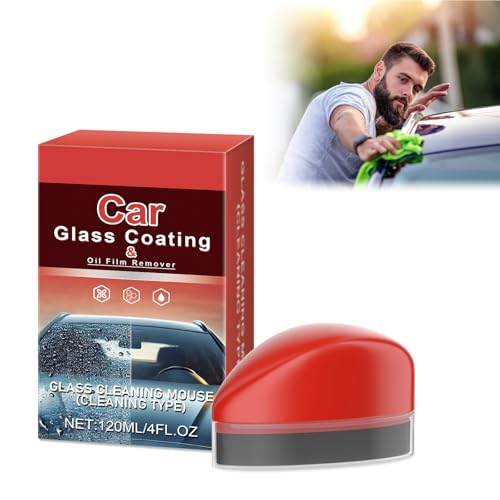 Automotive Oil Film Cleaning Brush, Rivestimento Idrofobo per Parabrezza, Powerful Car Glass Oil Film Stain Emover, Automotive Oil Film Cleaning Brush, Detergente Pellicole Di Olio Vetri, 02
