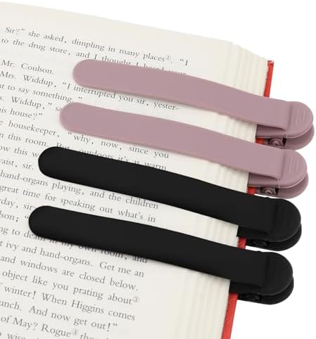 SMUK 3-Pack Automatic Silicone Book Clip Bookmarks - Reading Accessories For Book Lovers - View #8