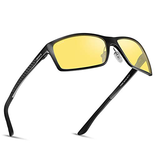 Night Vision Glasses for Driving - SOXICK Anti Glare Polarized HD Driver Glasses For Men Women (XIN888, 2.5)