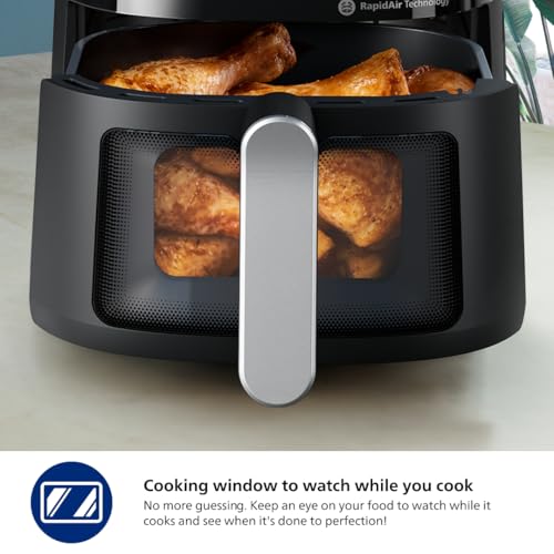 Philips 2000 Series Airfryer - RapidAir Technology, 13-in-1 Ways to Cook, 4.4QT Capacity, Healthier Meals Up to 90% Less Fat, Easy to Clean, Dishwasher Safe, Touchscreen Control, HomeID App (NA221/00) by Philips - Image 4