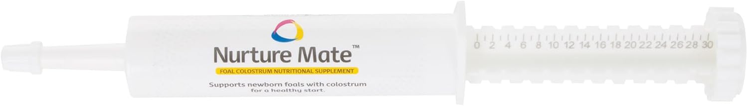 Revival Animal Health Breeder’s Edge Nurture Mate for Foals | Colostrum Supplement for Foals | Protein & Vitamins & Minerals | Easy to Digest | 30ml Easy to Administer