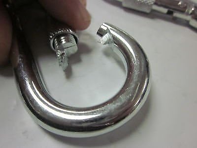 ~10pc~ 4" x 13/32" STEEL SCREW LOCK CARABINER SPRING SNAP CLIP SAFETY HOOK LINK