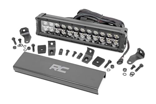 Rough Country 12' Black Series Dual Row CREE LED Light Bar | White DRL - 70912BD