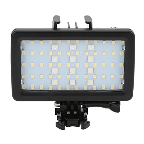 Tbest SL20 RGB Luz de Relleno de Buceo Video LED Subacuático con 8 Modos de Iluminación Brillo de 5000 LUX para Cámara de Acción Hero 9 Material ABS Batería de 3000 MAh