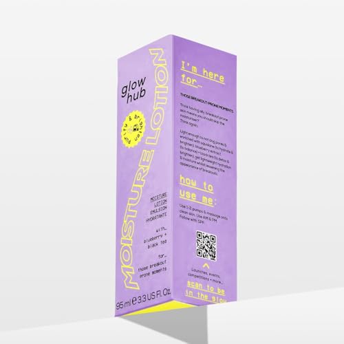 Glow Hub Purify & Brighten Moisture Lotion with Squalane for Blemish Prone Skin 95ml, White, 95 ml (Pack of 1) - Image 3