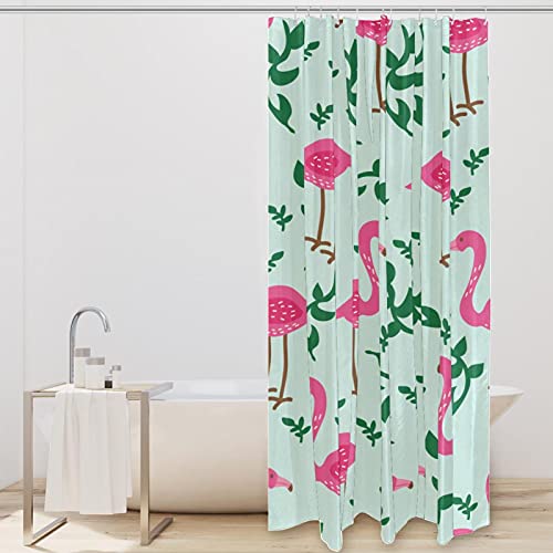 Rideau de douche flamant rose haut de gamme imperméable 183x183 cm