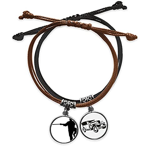 Bracelet en corde et cuir style Shaolin pour affirmer votre look au quotidien