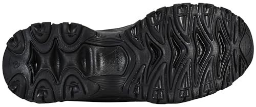 Skechers Men's Afterburn M.Fit Grill Captain Shoe, Black/Black, 8.5 XW US