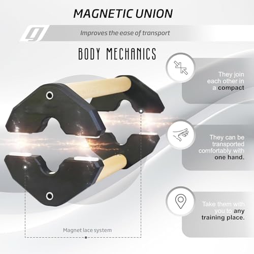 Image of CALISTHENICS PARALLETTES - BODYMECHANICS (BLACK - 8 INC)