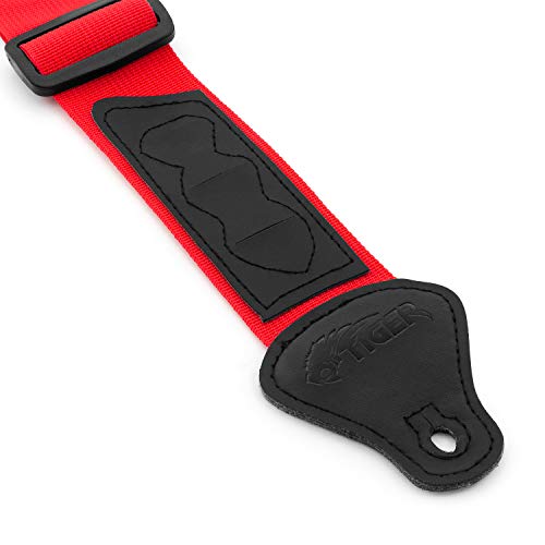 TIGER UAC4-RD Sangle de Ukulele pour Ukes Soprano, Concert, Tenor et Baritone avec porte plectre – Rouge - Les Beatles, Paul McCartney, John Lennon, RIngo Starr, George Harrison TIGER UAC4-RD Sangle de Ukulele pour Ukes Soprano, Concert, Tenor et Baritone avec porte plectre - Rouge – Image 4