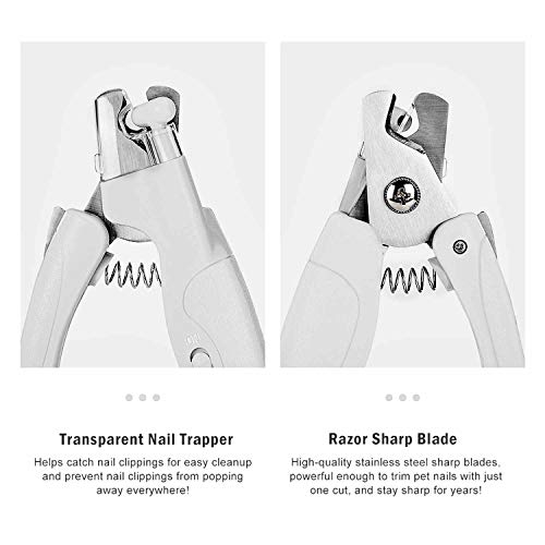 Haustier Nagelknipser mit LED-Licht, hunde krallenschere Krallenschneider, Nagelfeile Krallenpflege für Mittlere & Kleine Hunde und Katzen, Professionelle Nagelschneider Scharfe Klinge Sicheres