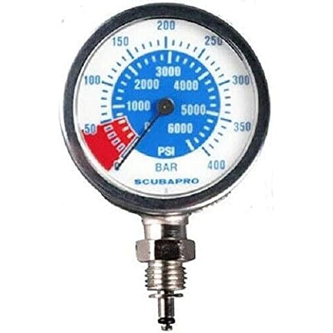 Scubapro Dual Bar PSI Analog Metal Pressure Gauge Cover