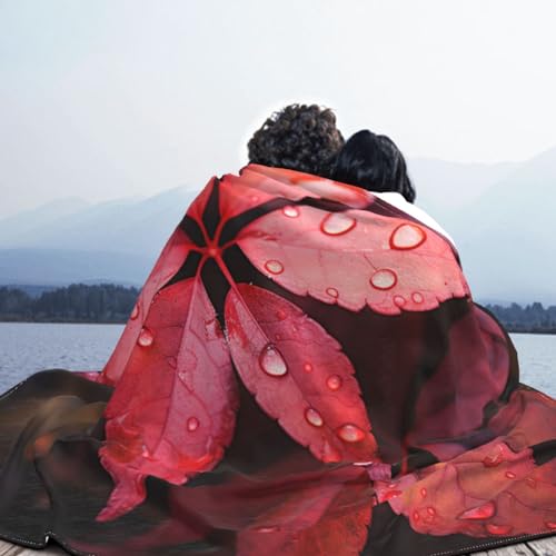 Couverture micro polaire Red Leaf durable et confortable 152x203cm - 7