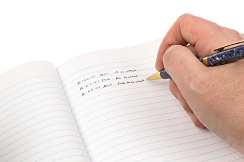 Diy Indispensables Us Military Log Record Book 5.25 X 8 Inch 96 Sheets With Rugged Sewn Case Binding Blue Line College Ruled Notebook Nsn 7530002223521, Made In Usa #TOP2