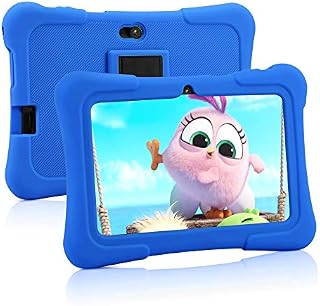 PRITOM Kids Tablets 7 Inch, WiFi Tablets for Children, Android 10, 16GB ROM,Toddler Tablet, BT, Dual Camera, Parental Control,Kids Software Pre-Installed for Educating, GamingDark Blue