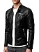 Crone Epic Herren Lederjacke Cleane Basic Leder Jacke in vielen Varianten und Farben (DE/NL/SE/PL, Alphanumerisch, S, Regular, Regular, Heavy Washed Schwarz (Rindsleder))