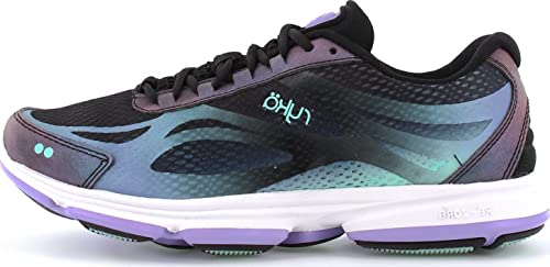 Ryka Women's Devotion Plus 2 Walking Shoe, Black/Purple, 9.5 US
