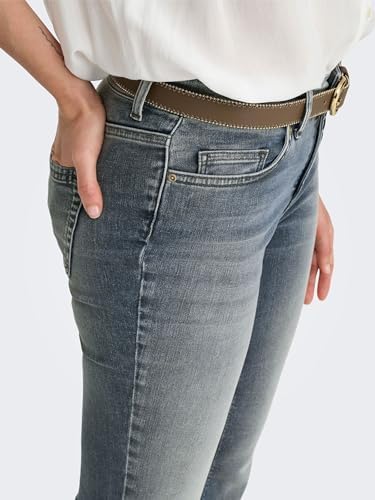 Onlblush Mid Flared DNM Rea260 Noos, donkerblauw (dark blue denim), XL / 34L