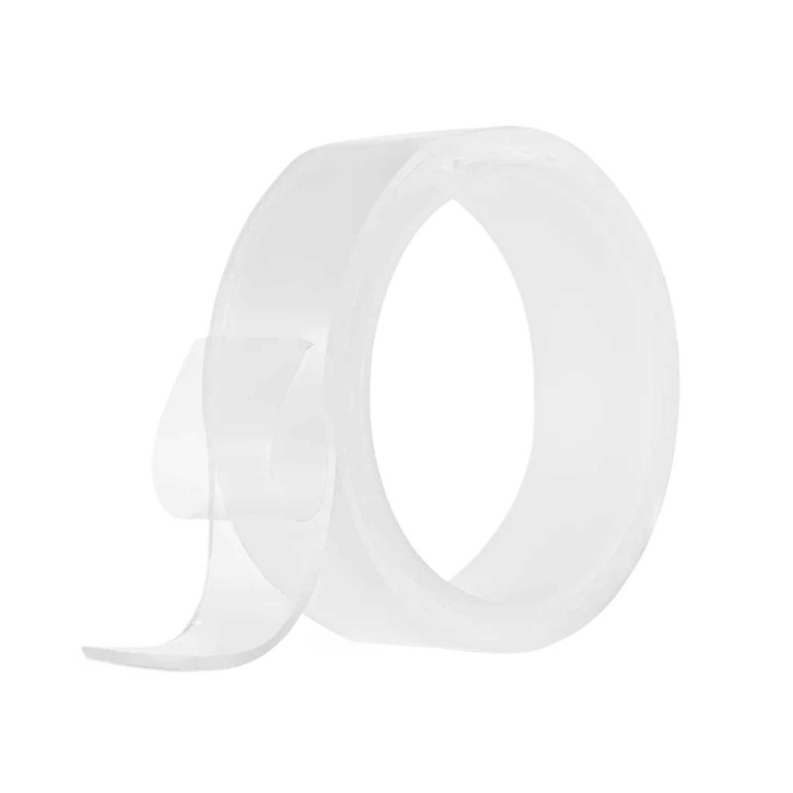 Nastro adesivo biadesivo trasparente, Nastro biadesivo lavabile senza tracce, rimovibile, riutilizzabile, antiscivolo, in gel trasparente, 10/30 mm, 1 m, 2 mm(30mm 1m)