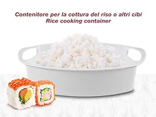 Beper BC.250 Vaporiera da 9 litri - Vaporiera Elettrica per Cottura al Vapore di Riso, Pesce, Verdure, Carne - BFA Free