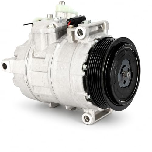 Compresor de aire acondicionado A/C 12V con polea de 6 ranuras, reemplazo para A0002306511 0002306511, compatible con Mercedes-Benz C230 C240 C280 C300 C320 CLK320 CLK350 E320 E550 G500 ML350 SLK350