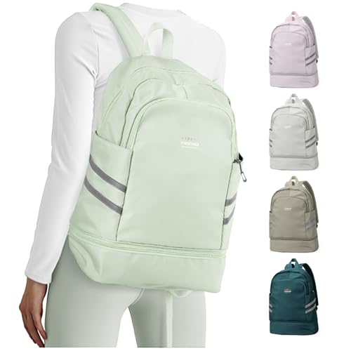 coofay Gym Backpack For Women Waterproof Backpack With Shoe Compartment Lightweight Travel Backpack Workout Sports Backpacks Large Gym Bag