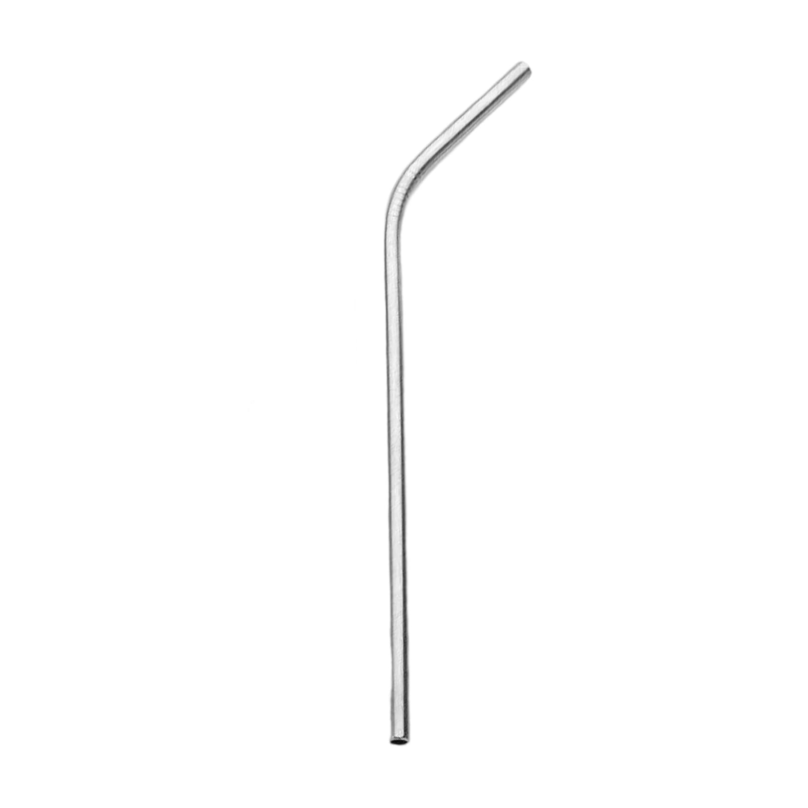 CRFFZ Stainless Steel Straight or Bent Drinking Straw for Cold Drink Beverages Rustproof Metal Kitchen Essential Stainless Steel Bent Straw