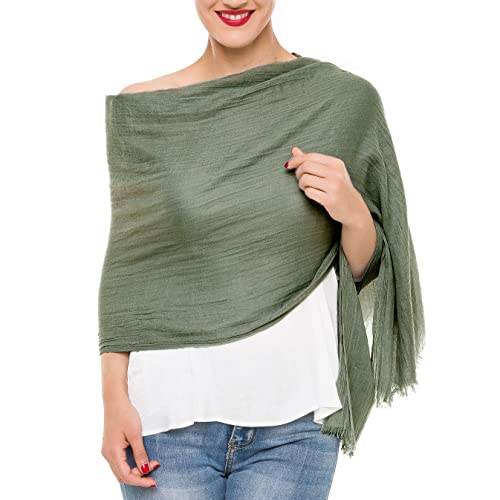 MIMOSITO Scarfs for Women Fashion Lightweight Solid Colors Wrap Shawl for Fall Winter2
