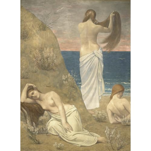 Toile Puvis de Chavannes pour salon : une décoration murale apaisante 76x101cm