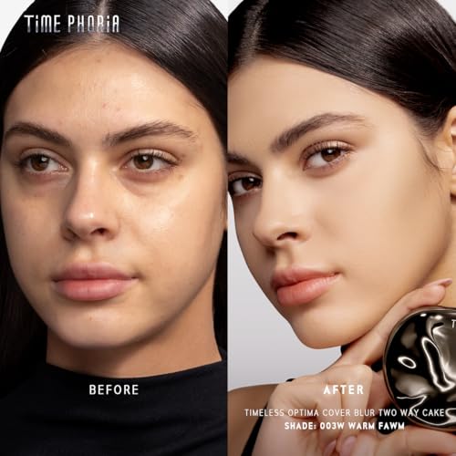 Image of Timeless Optima Cover-Blur Matte Powder Foundation 03W Warm Fawn | Buildable Full Coverage, Up to 16H Oil Control Long Wear, Waterproof, Pore-blurring Foundation Makeup for Base, Set, Touch Up