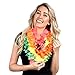 blinkee Hawaiian Flower Lei Necklace Assorted Neon Colors for Lua Party Pack of 12