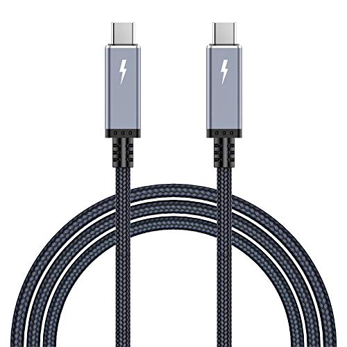 4.9ft (1.5m) USB4 Cable Compatible for Thunderbolt 3 Cable 40Gbps, 100W, TB3 to TB3 Male to Male Cord, for TB3 (USB C) Hub, Adapter, Devices, 20V/5A 4.9ft (1.5m) USB4 Cable Compatible for Thunderbolt 3 Cable 40Gbps, 100W, TB3 to TB3 Male to Male Cord, for TB3 (USB C) Hub, Adapter, Devices, 20V/5A