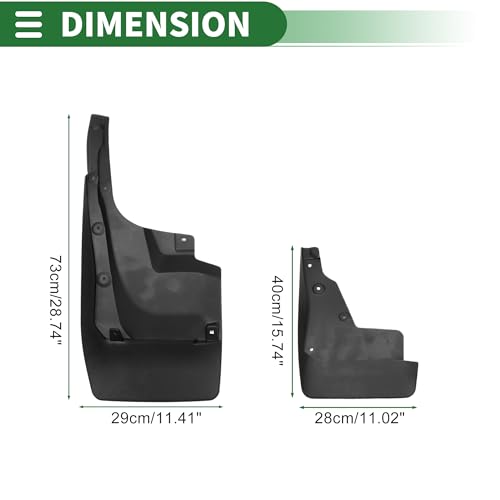 Image of Mud Flaps Splash Guards Mud Guards for Lexus LX570 2016-2022 W /Mount Accessories