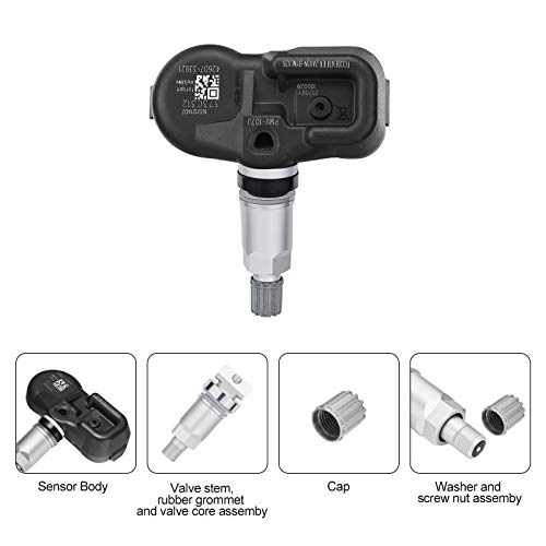 Bdfhyk Tpms Sensor 315Mhz Programmed Tire Pressure Monitoring System Compatible With Toyota Camry Rav4 Tacoma 4Runner Lexus Es350 Gs350 Oe# 4260733011 4260706011 426070C010 #TOP4