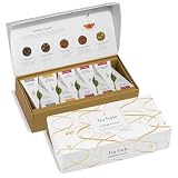 Tea Forte Winter Chalet Premium Petite Presentation Box Gift Set Sampler, 10 Count, 2 of Each Blend Individually Wrapped Handcrafted Pyramid Infuser Bags