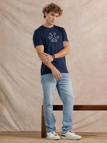 Image of WROGN Men's Cotton Stretch Jeans | Mid Rise | Slim Fit