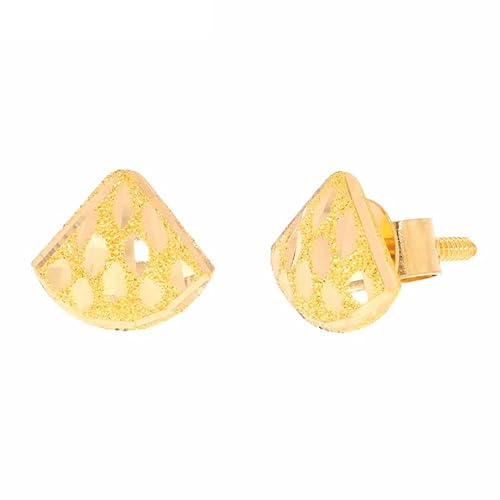 22KT Gold Stud Earring - GERD22021622a