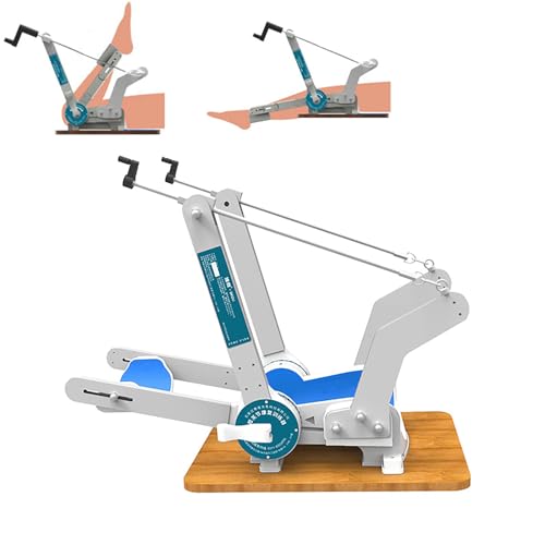 HZFAIGLL Knee Rehabilitation Trainer, Adjustable -10° Extension and 140° Flexion Angle, Manual Precision Control, Progressive Static Traction Technology, for Pain Relief