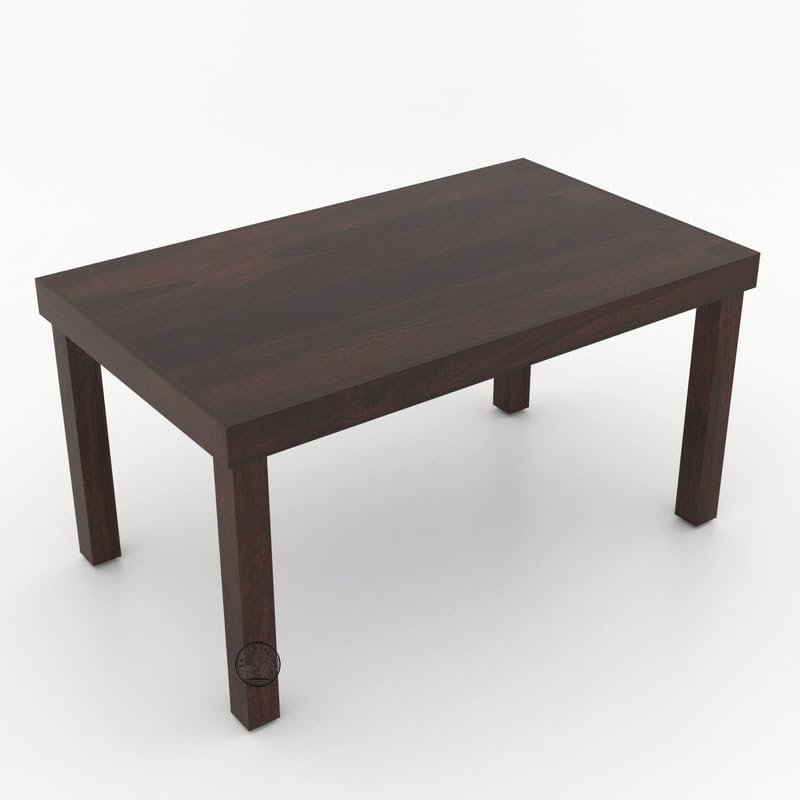 Image of VK Furniture Premium 6 Seater Dining Table Set for Home | Wooden Dining Set with Chairs | Modern Dining Furniture for Living Room & Kitchen | Stylish & Durable Dining Table (6 Seater) (Walnut Finish)