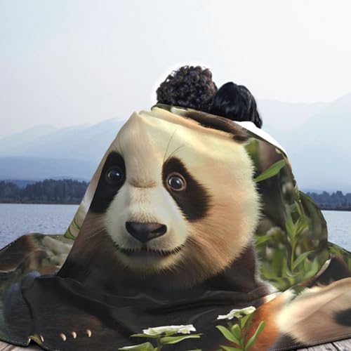 Couverture Micro Polaire Premium Panda - Plaid Confortable Chaud et Durable