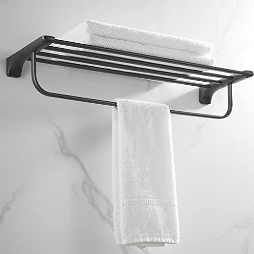 Porte-serviettes double mural en acier inoxydable pour linge de maison - 7